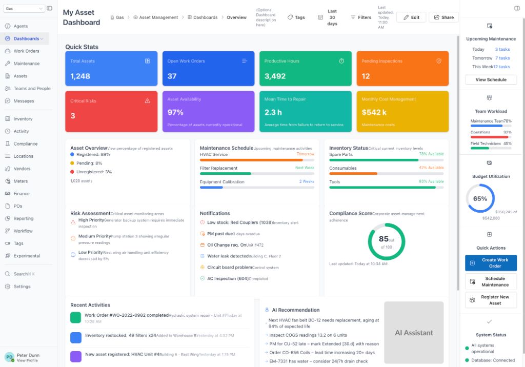 Asset Management Dashboard
